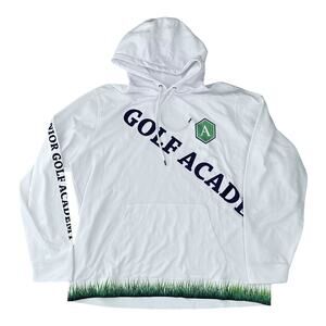 Fruit of the Loom Black Logo Hoodie - Men's Large